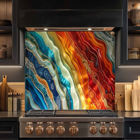 tempered glass backsplash