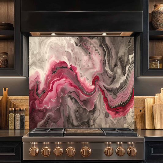 tempered glass backsplash
