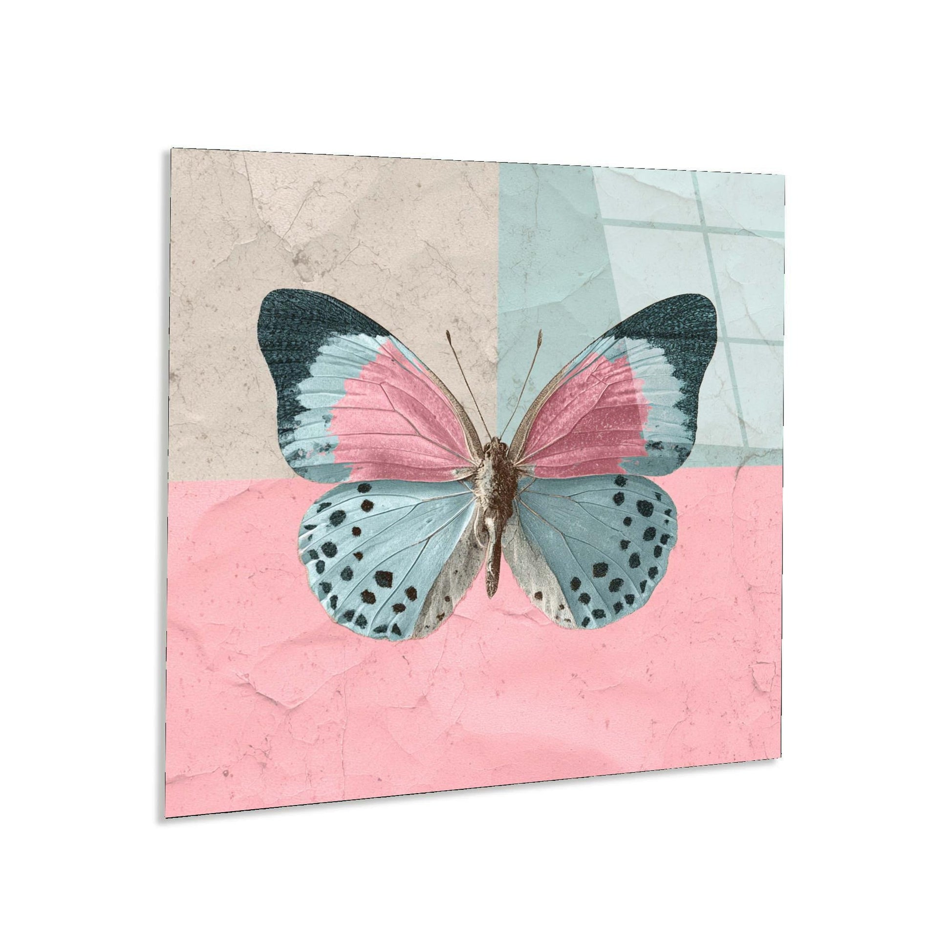 Butterfly design on a colorful abstract background
