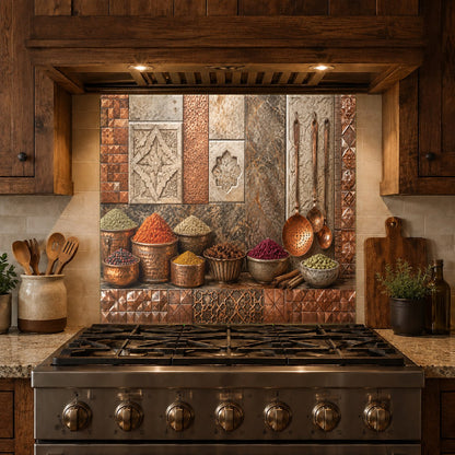 Sleek custom glass backsplash panel installed in a contemporary kitchen