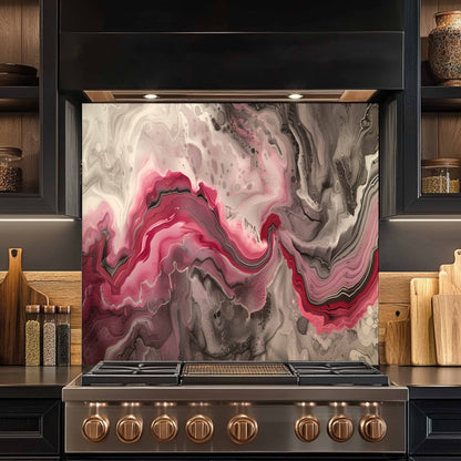 tempered glass backsplash