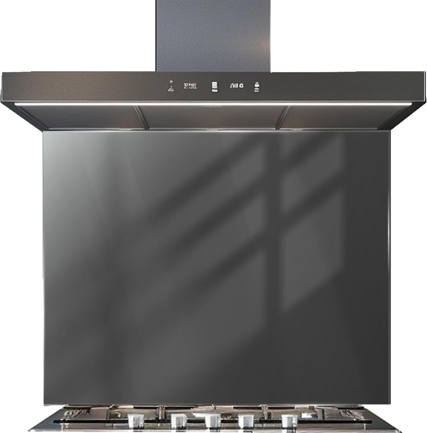 Gray tempered glass custom kitchen backsplash for modern kitchens