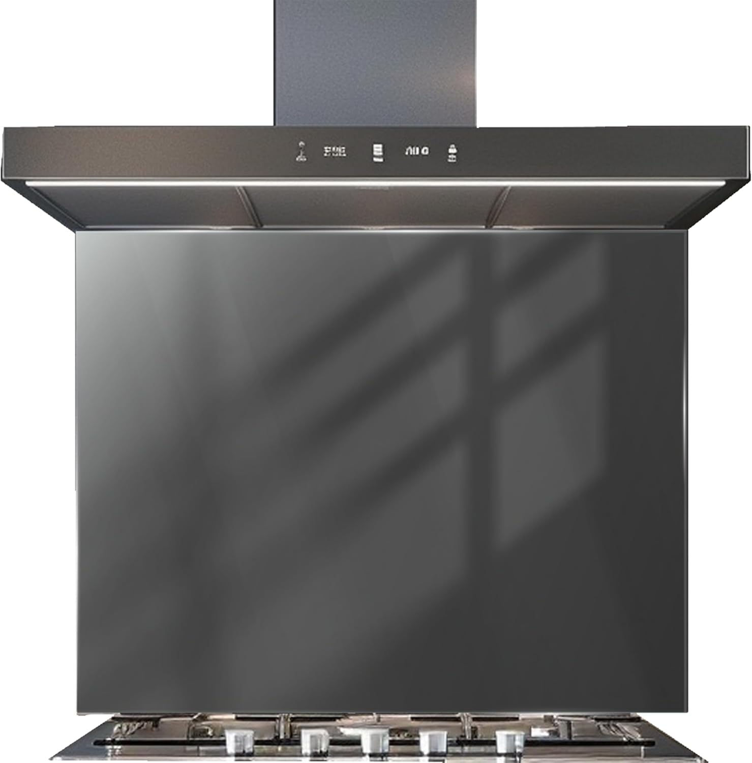 Gray tempered glass custom kitchen backsplash for modern kitchens