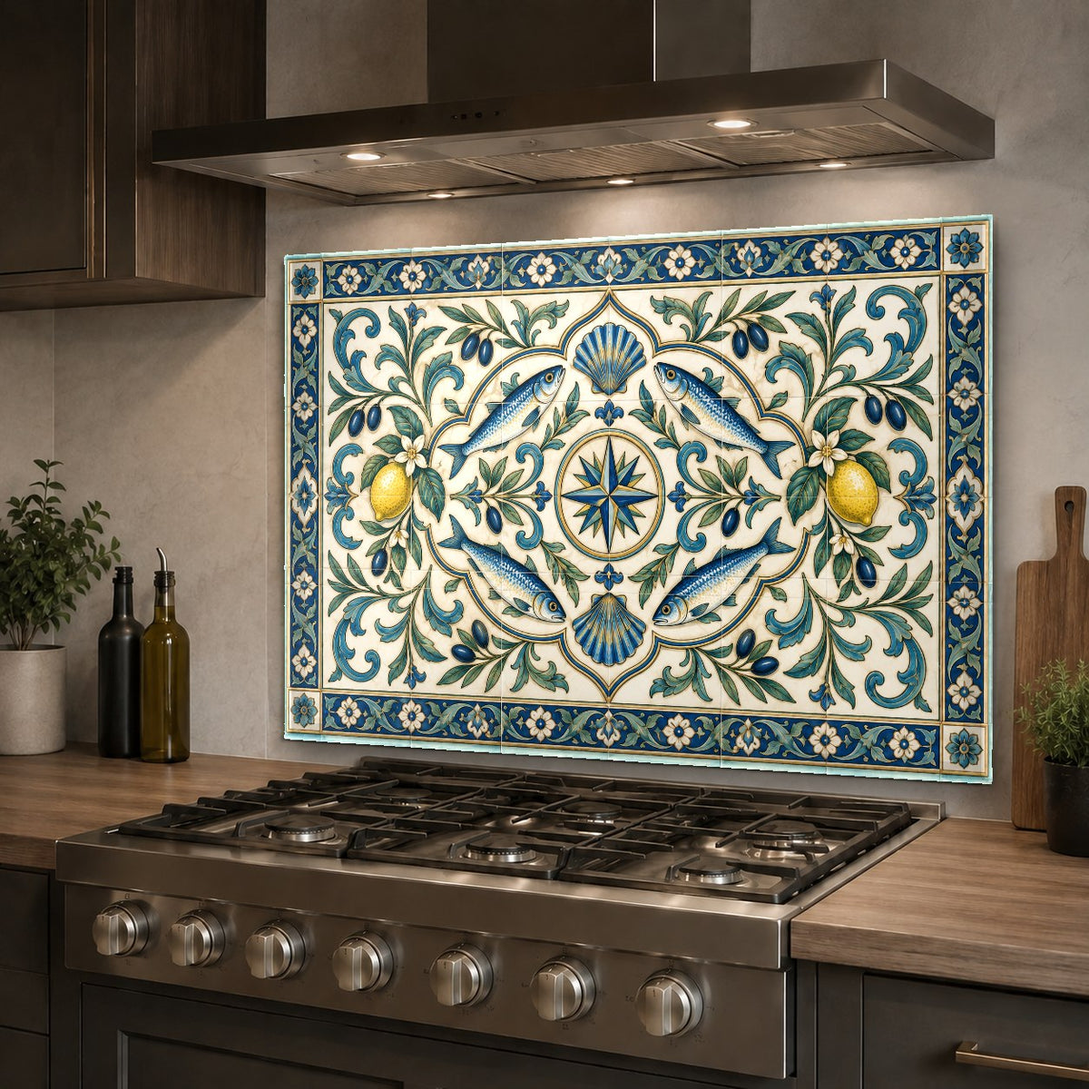 Modern kitchen sink wall protected by Wbs (371) glass backsplash panel