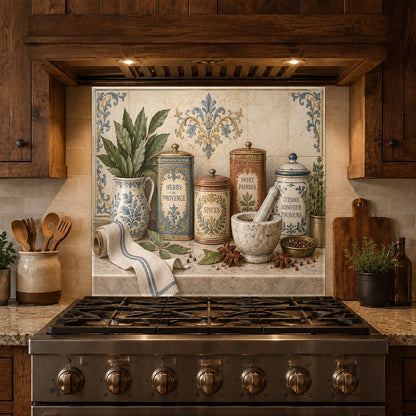 Hygienic easy to clean glass backsplash panel behind kitchen sink
