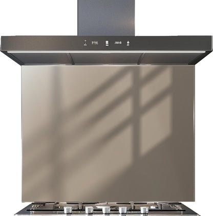 Brown tempered glass custom kitchen backsplash for modern kitchens