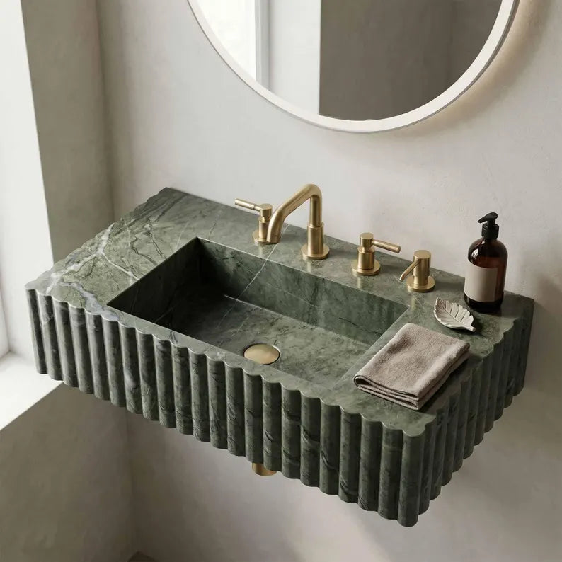 green-marble-fluted-sink-hand-carved